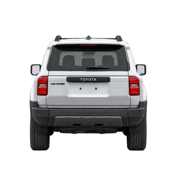 silver 2025 Toyota Landcruiser rear view