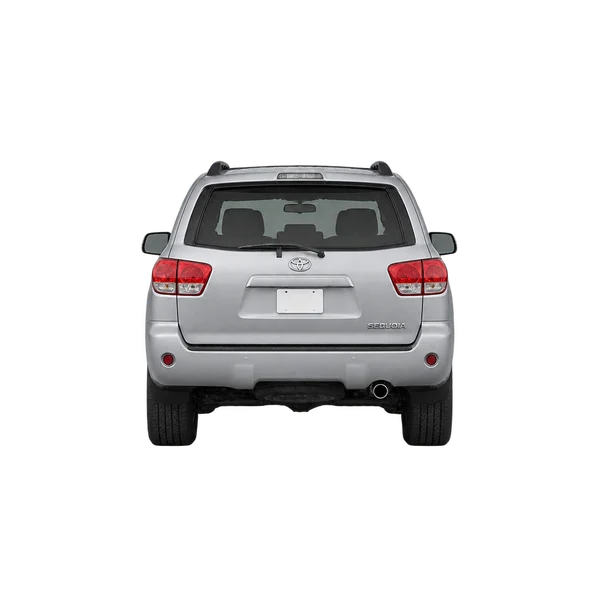 silver 2014 Toyota Sequoia rear view