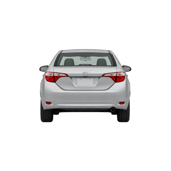 silver 2015 Toyota Sprinter rear view