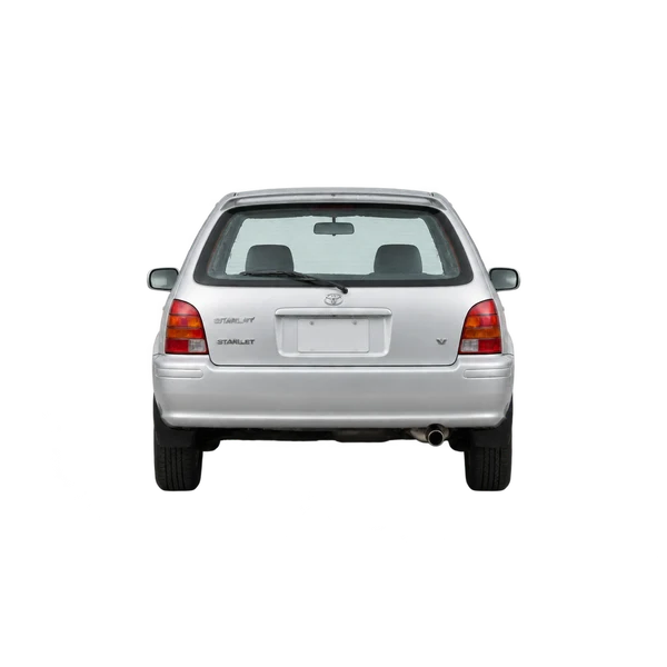 silver 1995 Toyota Starlet rear view