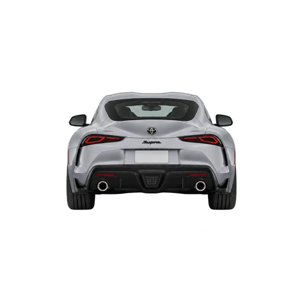 silver 2023 Toyota Supra rear view