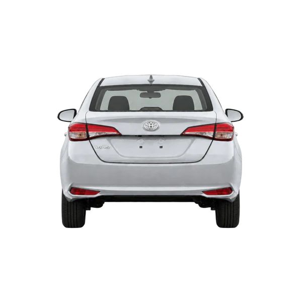 silver 2022 Toyota Vios rear view