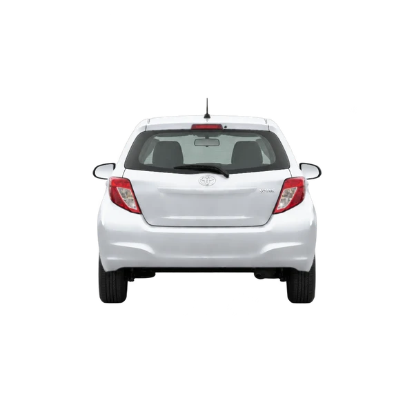silver 2014 Toyota Yaris rear view