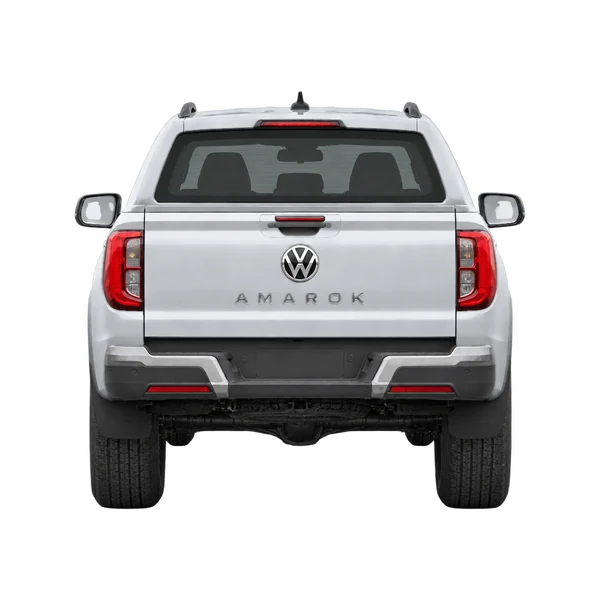 silver 2023 Volkswagen Amarok rear view