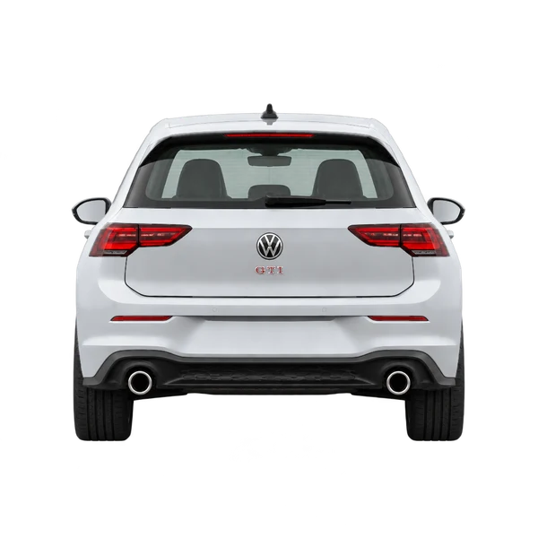 silver 2022 Volkswagen Golf GTI rear view