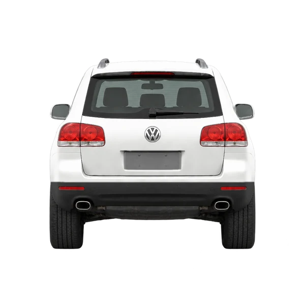 white 2008 Volkswagen Touareg rear view
