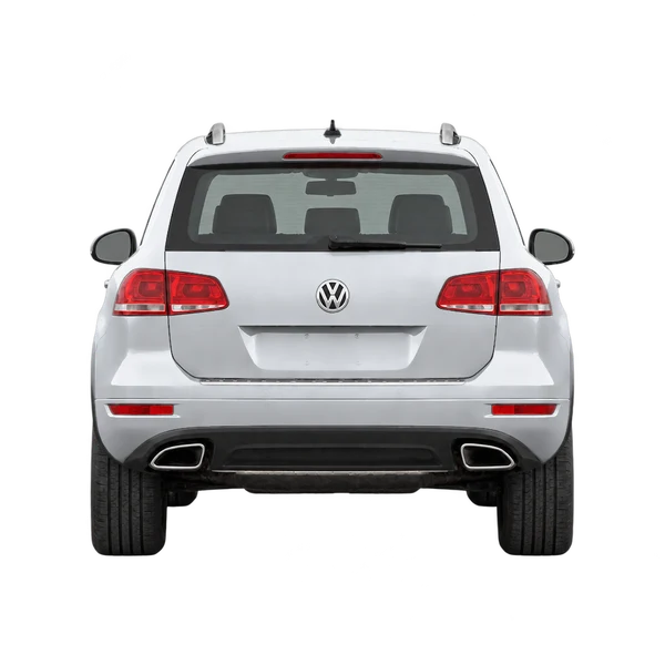silver 2014 Volkswagen Touareg rear view