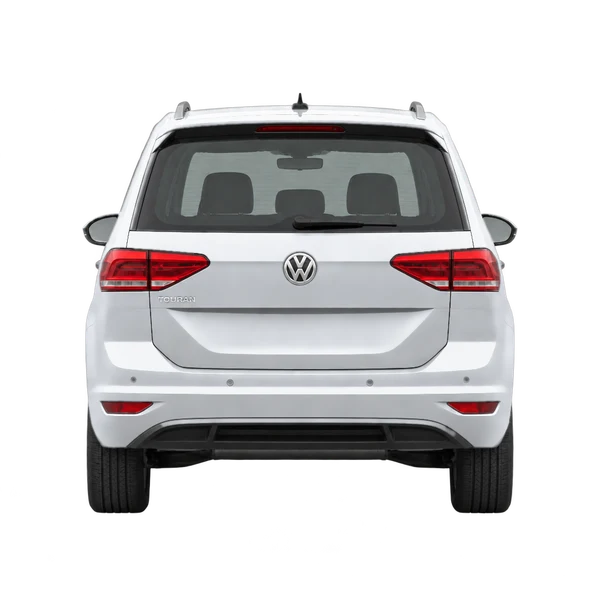 silver 2018 Volkswagen Touran rear view