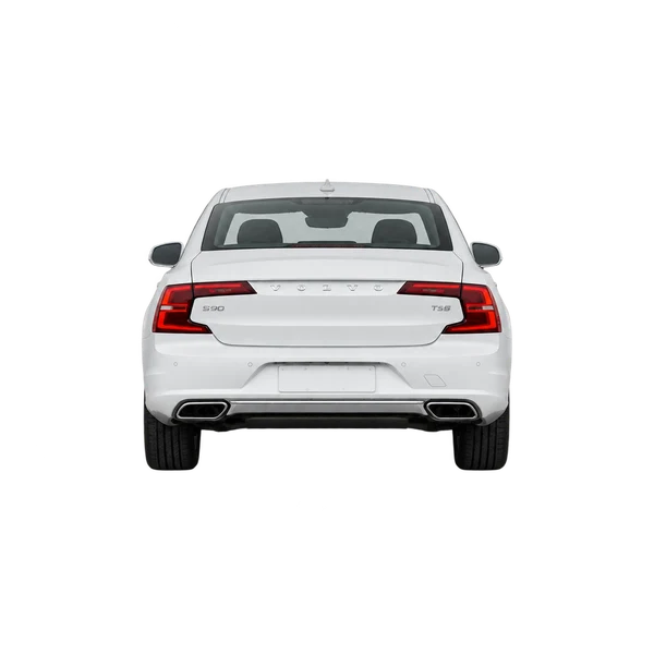 white 2018 Volvo S90 rear view