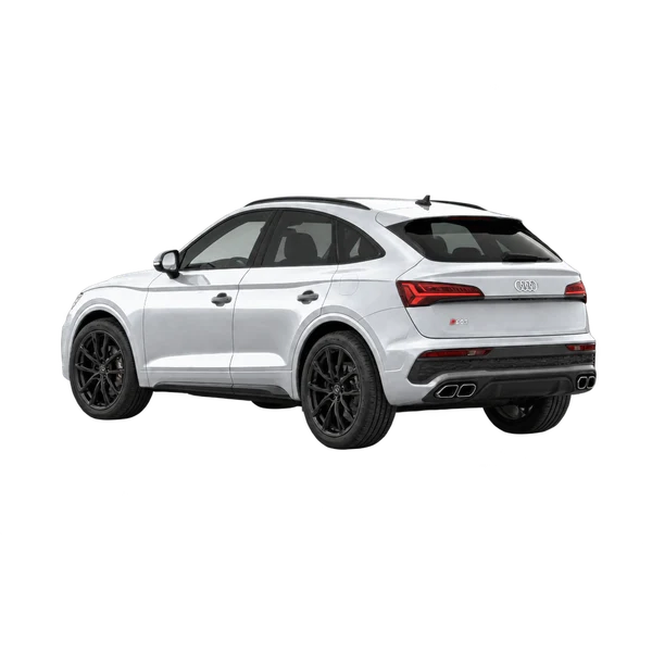 silver 2027 Audi SQ5 Sportback rear three-quarter (facing left) view