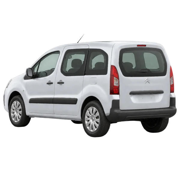 silver 2016 Citroën Berlingo rear three-quarter (facing left) view