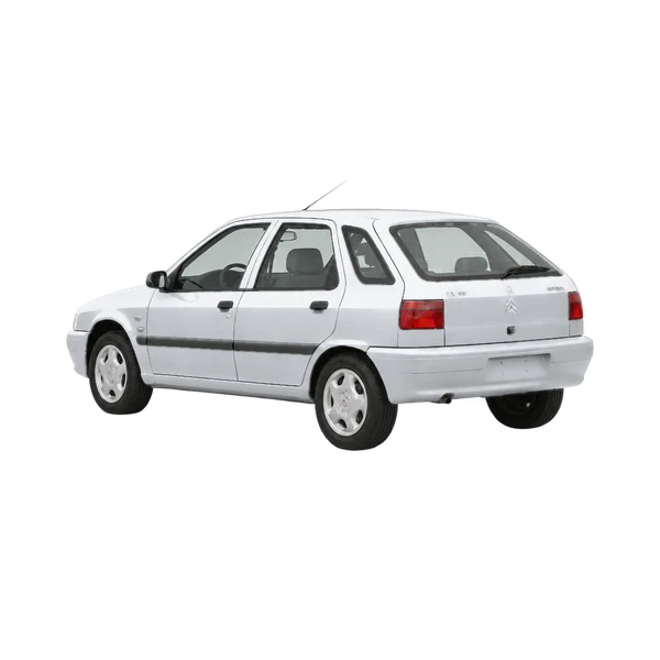 silver 1995 Citroën ZX 16V rear three-quarter (facing left) view