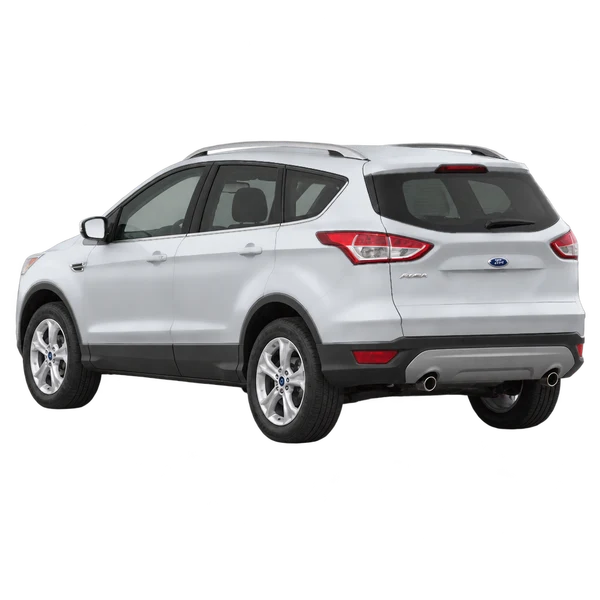 silver 2014 Ford Kuga rear three-quarter (facing left) view