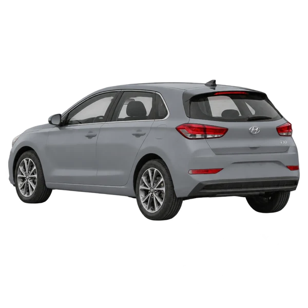 gray 2022 Hyundai I30 rear three-quarter (facing left) view