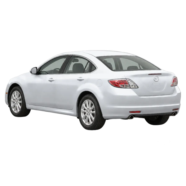 silver 2010 Mazda Mazda6 rear three-quarter (facing left) view