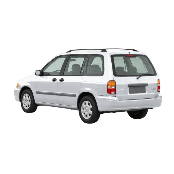 silver 1992 Mazda MPV rear three-quarter (facing left) view