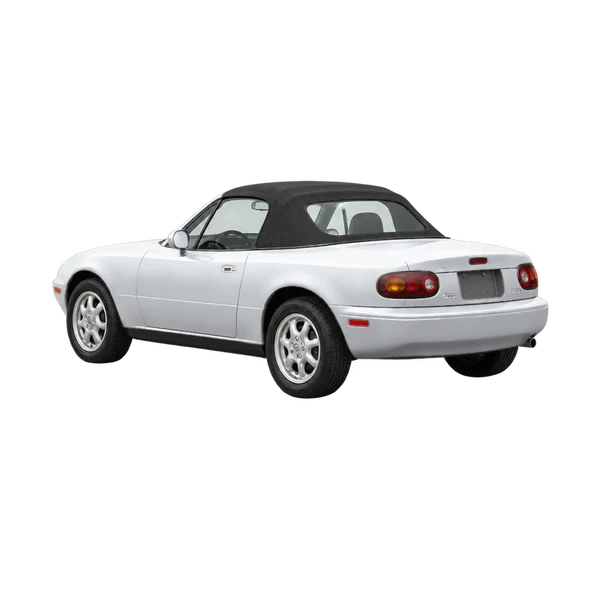 silver 1994 Mazda MX-5 rear three-quarter (facing left) view