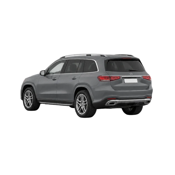gray 2022 Mercedes-Benz GL-Class rear three-quarter (facing left) view