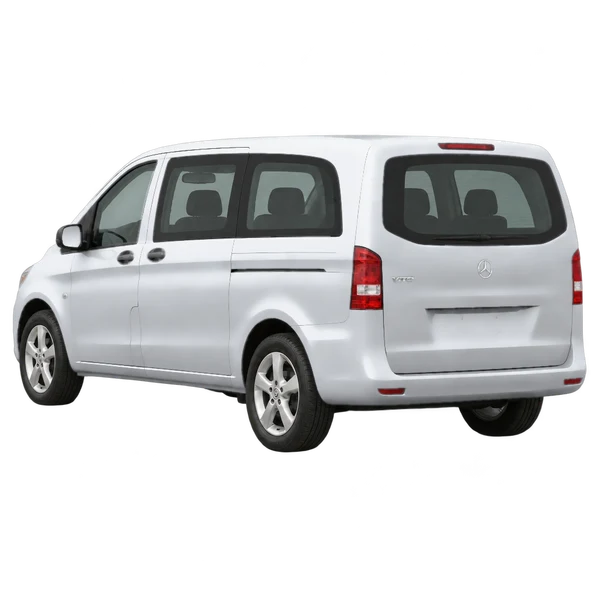 silver 2013 Mercedes-Benz Vito rear three-quarter (facing left) view