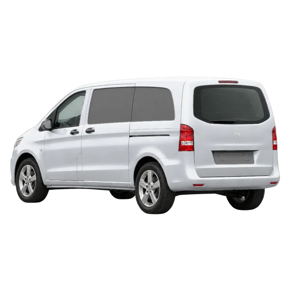 silver 2016 Mercedes-Benz Vito rear three-quarter (facing left) view