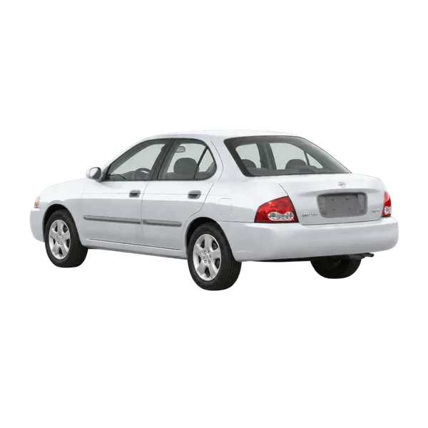 silver 2006 Nissan Sentra rear three-quarter (facing left) view