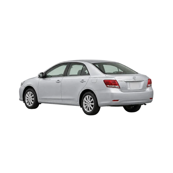 silver 2015 Toyota Allion rear three-quarter (facing left) view