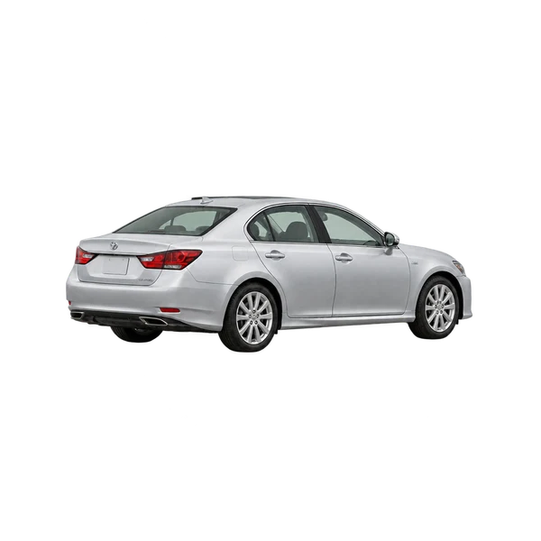 silver 2015 Toyota Aristo rear three-quarter (facing left) view