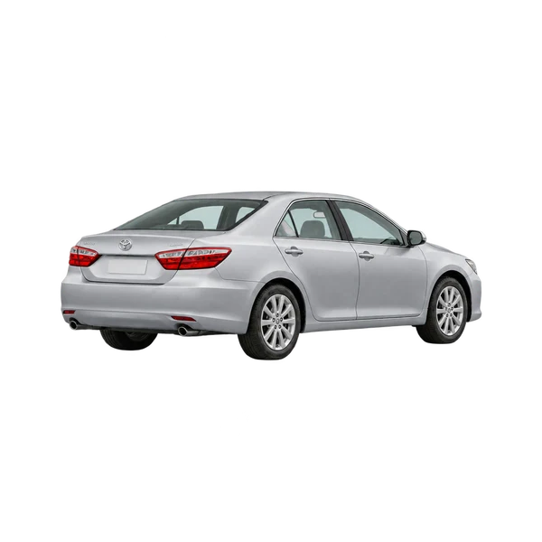 silver 2020 Toyota Aurion rear three-quarter (facing left) view