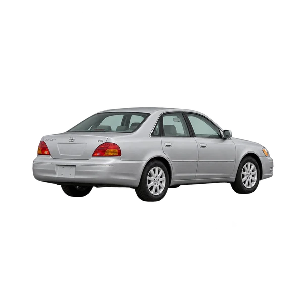 silver 2000 Toyota Avalon rear three-quarter (facing left) view