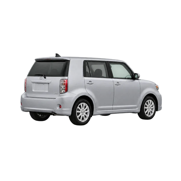 silver 2020 Toyota BB rear three-quarter (facing left) view