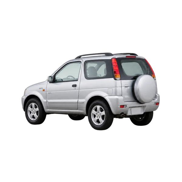 silver 2000 Toyota Cami rear three-quarter (facing left) view