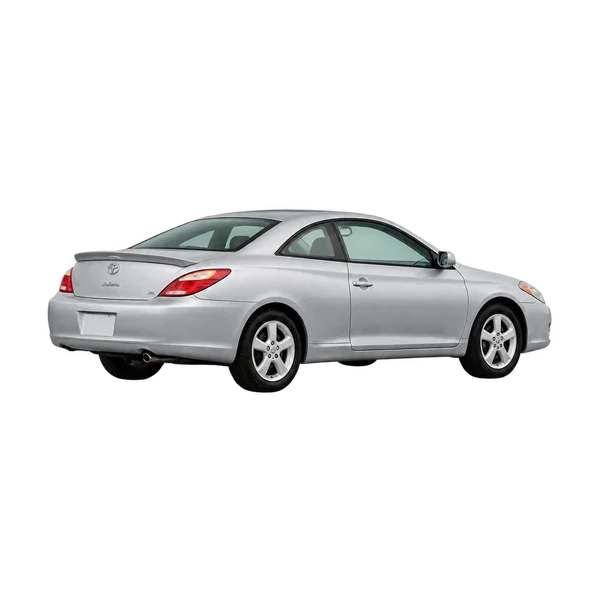 silver 2005 Toyota Camry Solara rear three-quarter (facing left) view