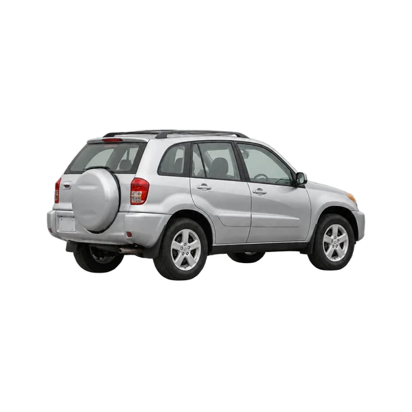 silver 2005 Toyota CV rear three-quarter (facing left) view