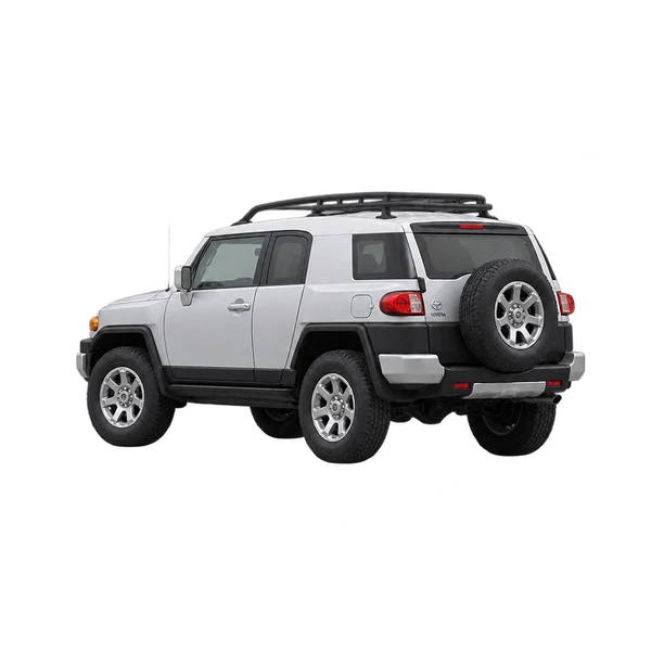 silver 2009 Toyota FJ Cruiser rear three-quarter (facing left) view