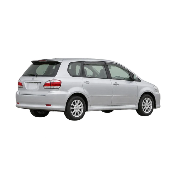 silver 2015 Toyota Ipsum rear three-quarter (facing left) view