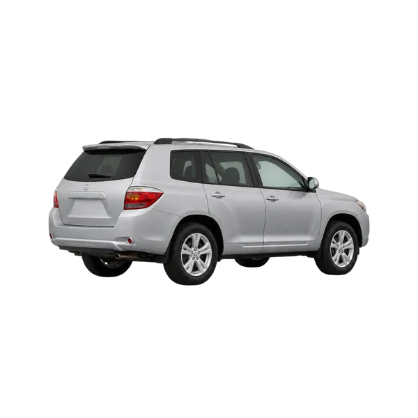 silver 2010 Toyota Kluger rear three-quarter (facing left) view