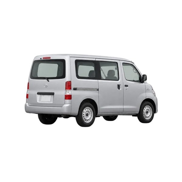 silver 2015 Toyota Liteace rear three-quarter (facing left) view