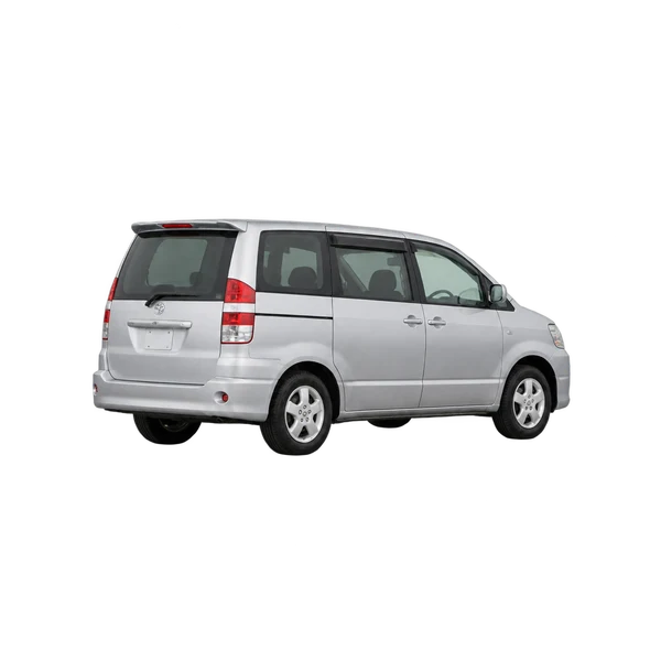 silver 2005 Toyota Noah rear three-quarter (facing left) view