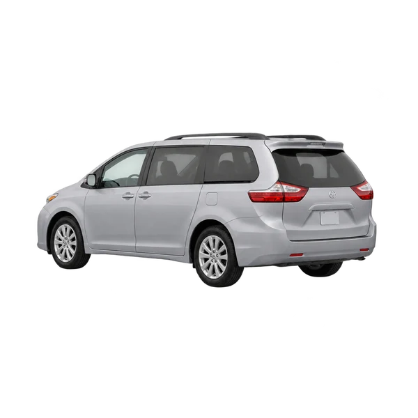silver 2020 Toyota Picnic rear three-quarter (facing left) view