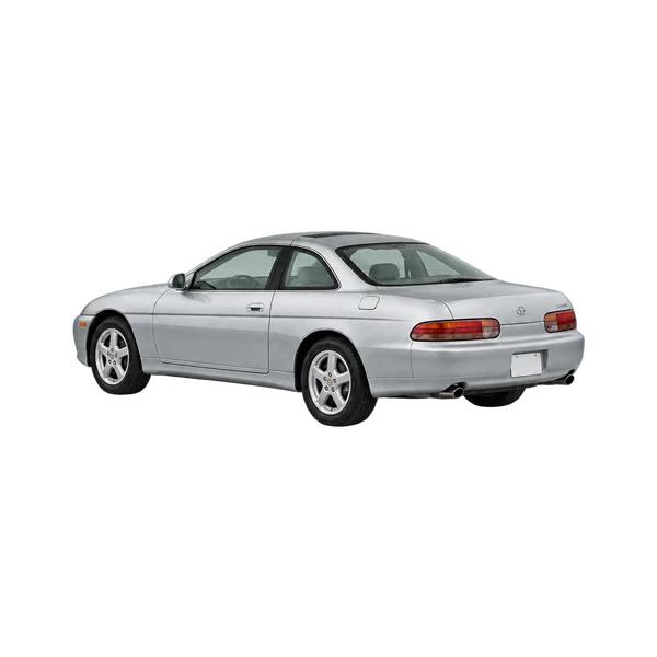 silver 2000 Toyota Soarer rear three-quarter (facing left) view