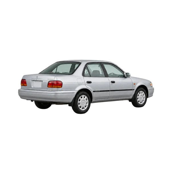 silver 1995 Toyota Sprinter rear three-quarter (facing left) view