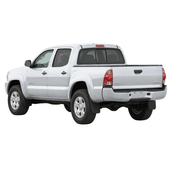 silver 2010 Toyota Tacoma rear three-quarter (facing left) view