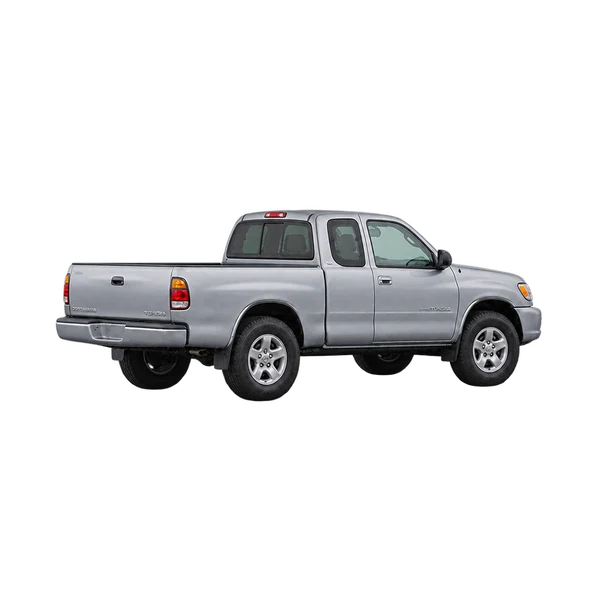 silver 2003 Toyota Tundra rear three-quarter (facing left) view