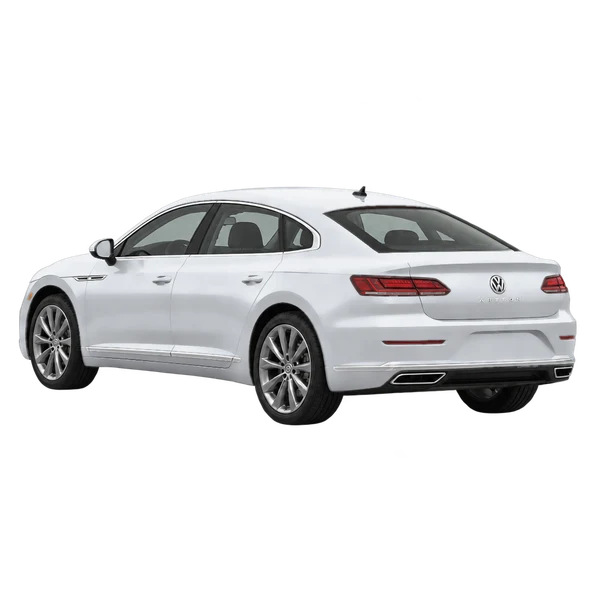 silver 2022 Volkswagen Arteon rear three-quarter (facing left) view