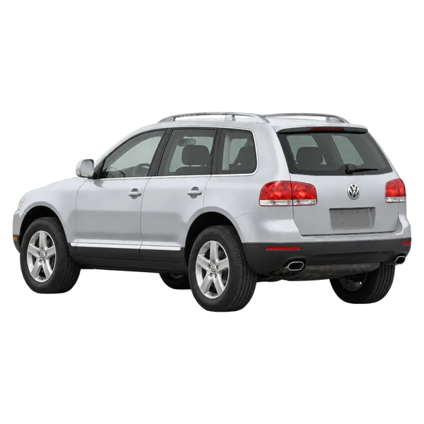 silver 2006 Volkswagen Touareg rear three-quarter (facing left) view