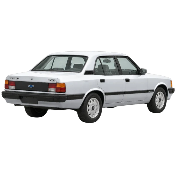 silver 1992 Chevrolet Opala rear three-quarter (facing right) view