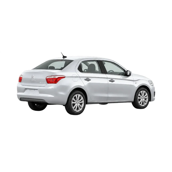 silver 2016 Citroën C-Elysee rear three-quarter (facing right) view