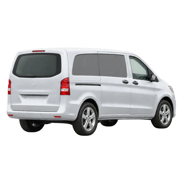 silver 2016 Mercedes-Benz Vito rear three-quarter (facing right) view