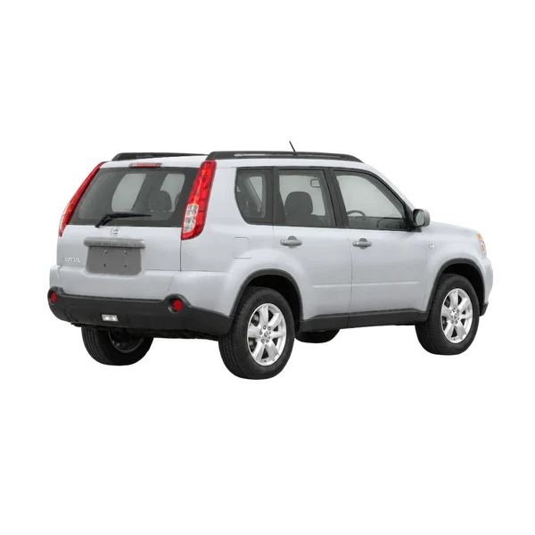 silver 2011 Nissan X-Trail rear three-quarter (facing right) view