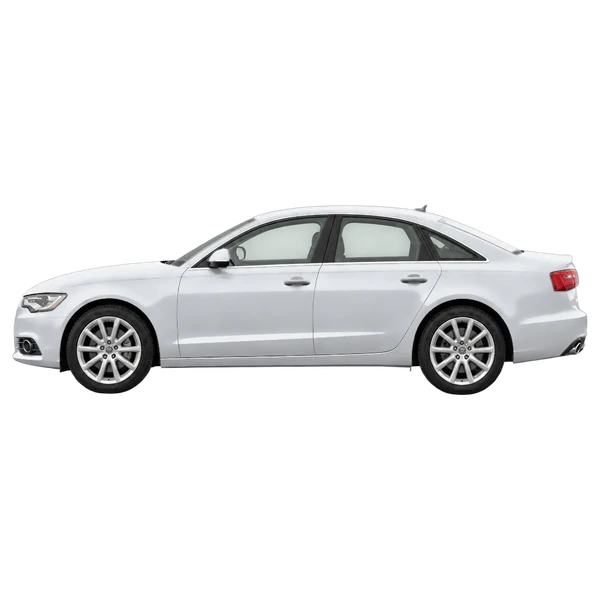 silver 2015 Audi A6 side (facing left) view